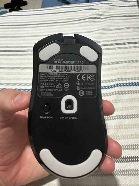 Mouse Razer DeathAdder V3 Pro Preto - Foto 4
