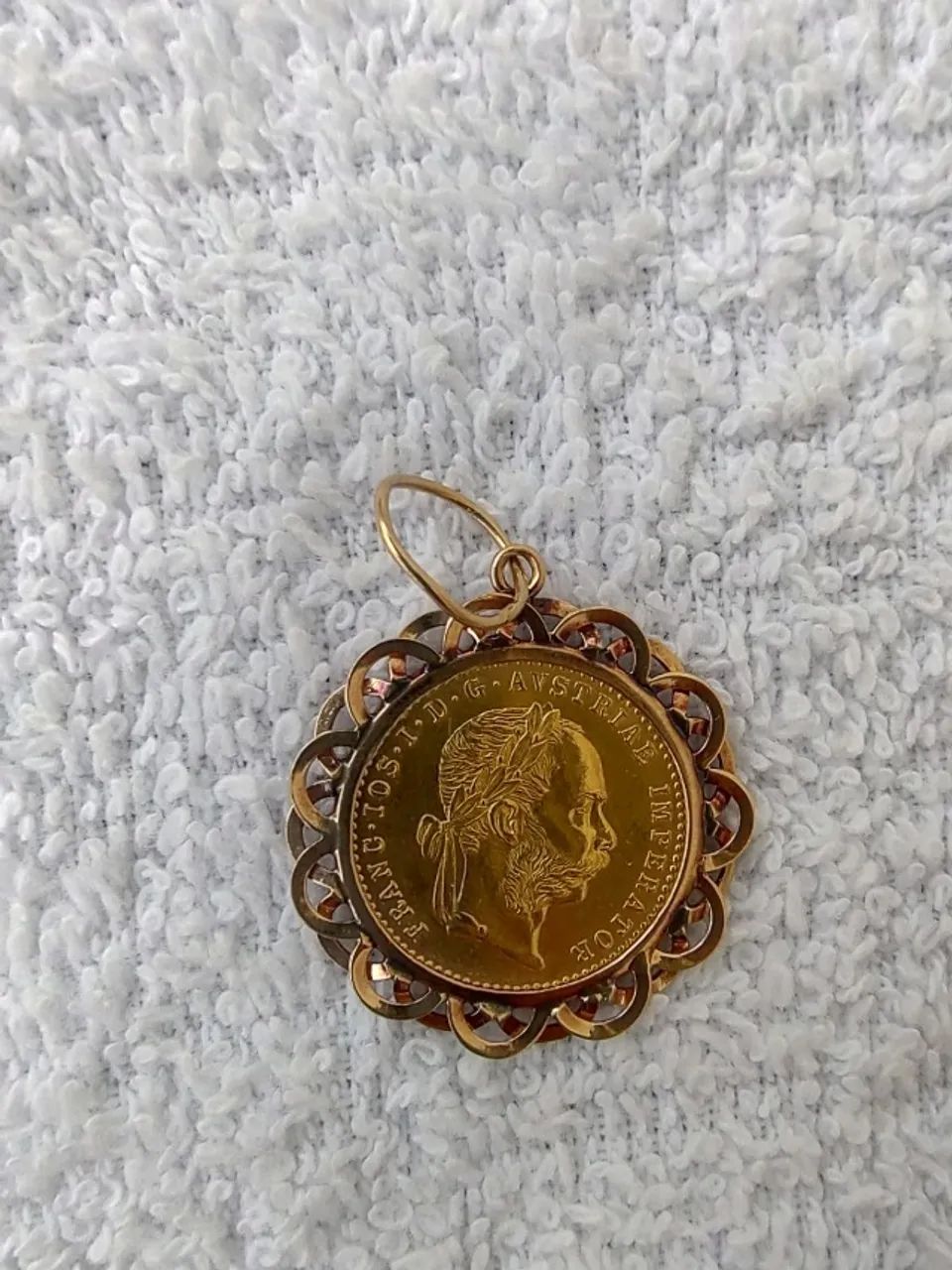 Moeda Áustria 1 Ducado 1915. 3,49 Gramas Ouro Puro 24K 986 - Foto 4