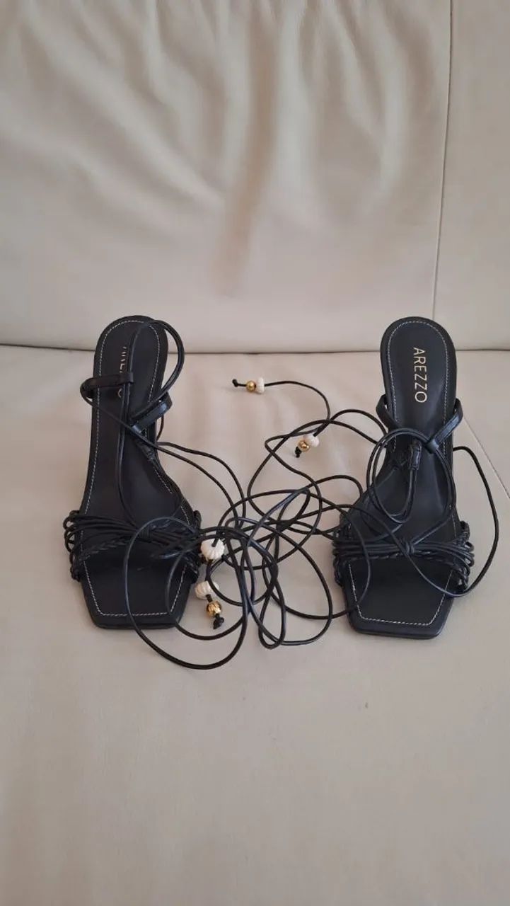 Sandália Arrezo tamanho 34 - Foto 4