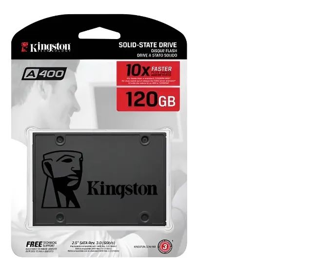 SSD Kingston A400 120 GB SATA3 2.5 Cor Preto