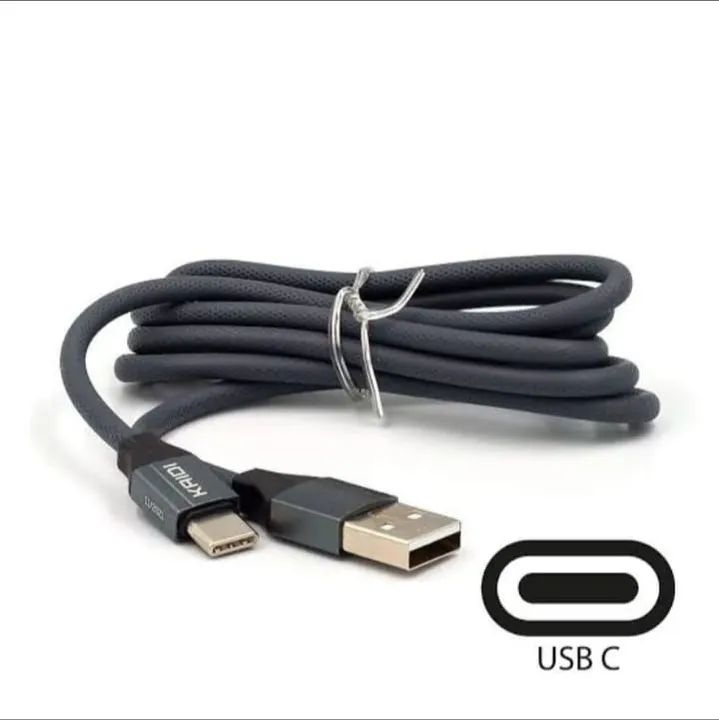 Cabo de Carregamento Tipo C 1000mm Kaidi KD-22C - Foto 2