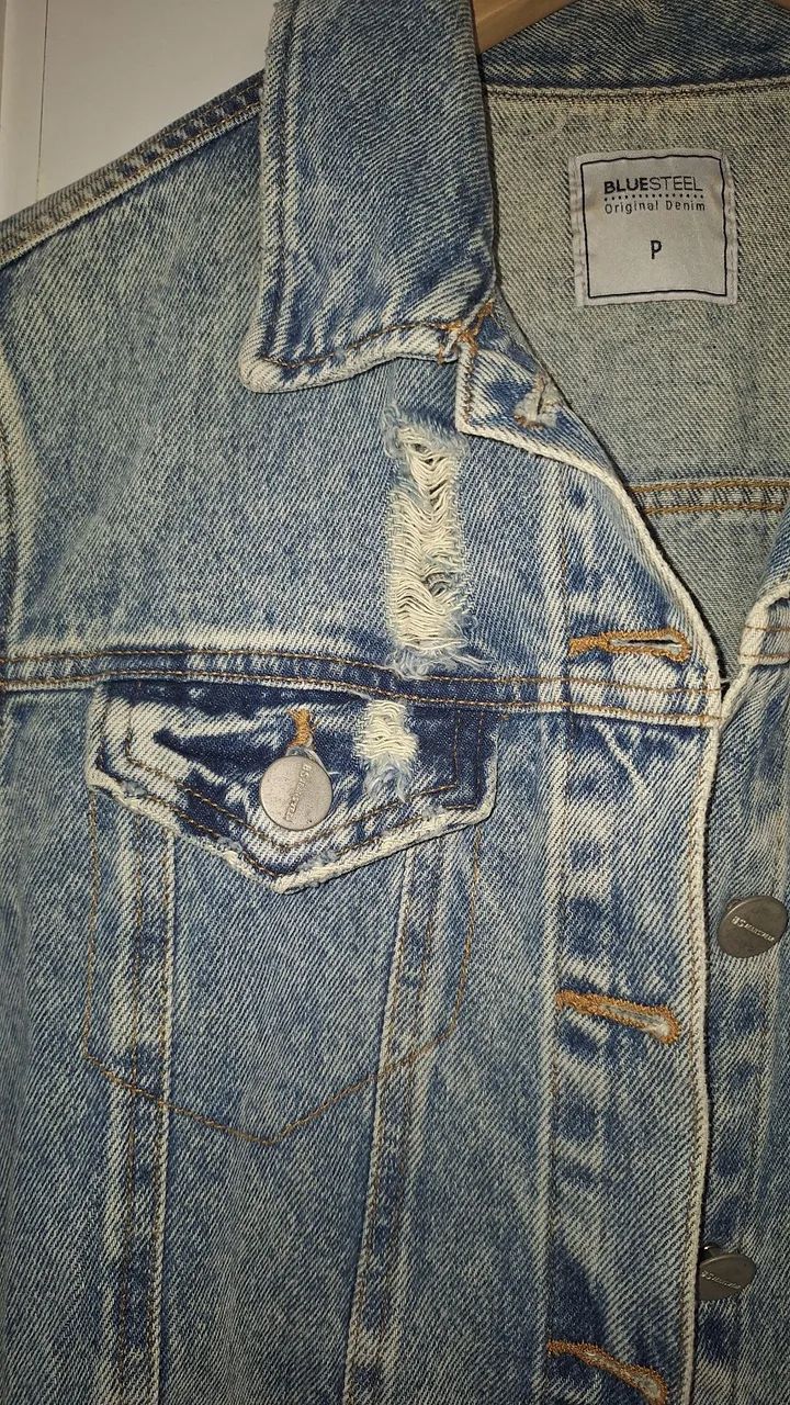 Jaqueta jeans feminina destroeyd  - Foto 3
