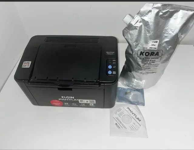 Impressora Laser Pantum P2500nw Monocromática 110v+chip permante+ 1kg toner - Foto 2