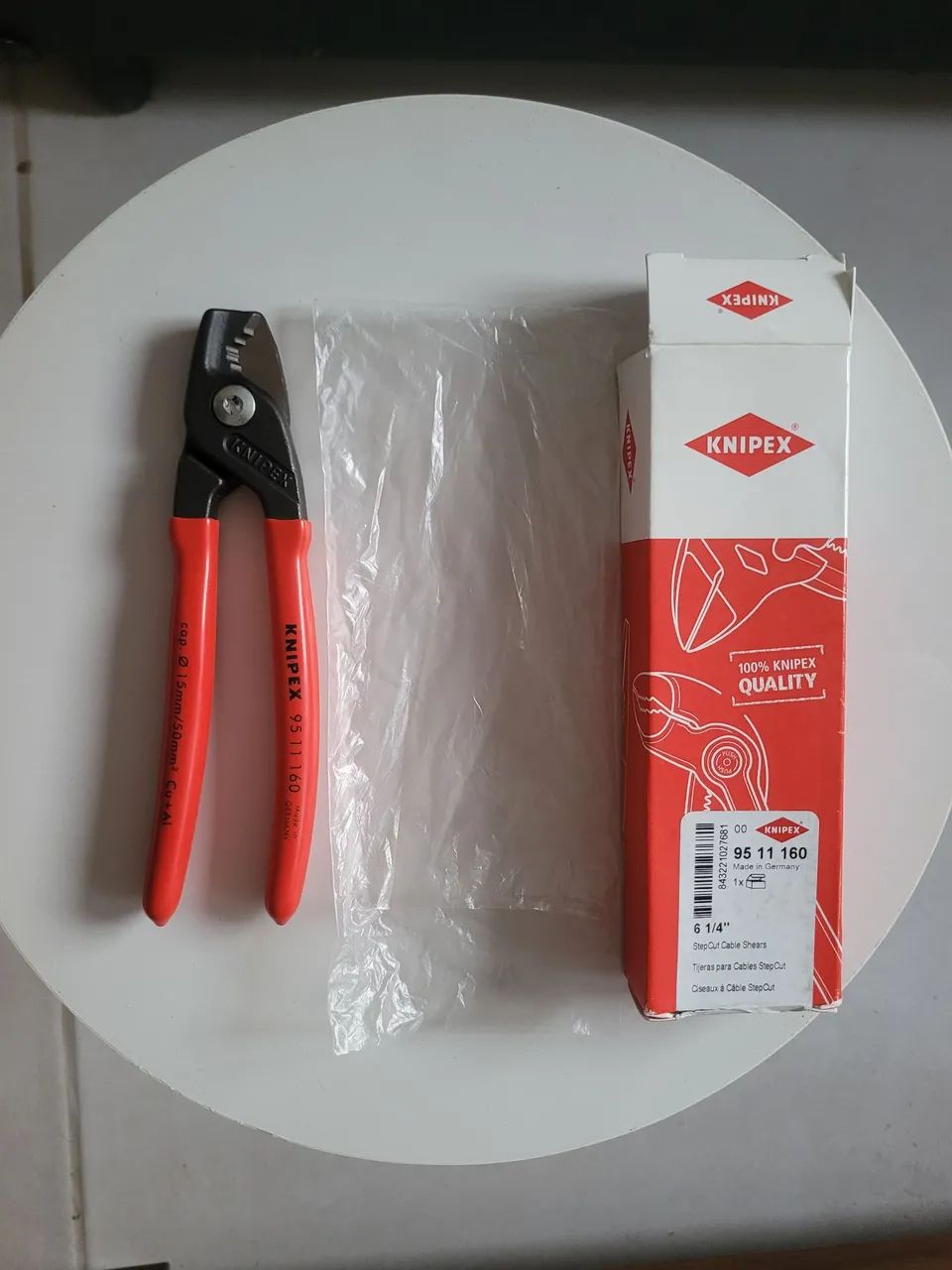Alicate de corte tesoura Knipex stepcut (NOVO)