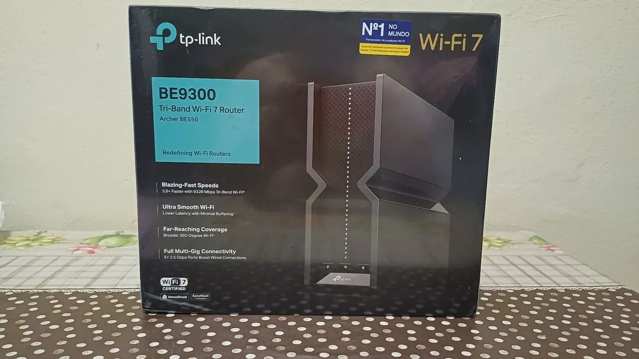 ROTEADOR TP-LINK BE9300 TRI-BAND WIFI 7