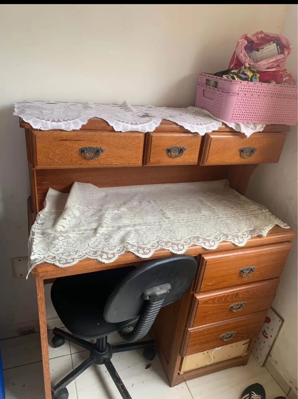 Escrivaninha madeira pura 