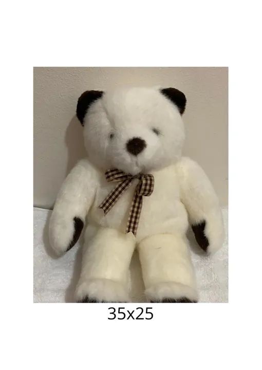 Urso de Pelúcia Branco com Laço