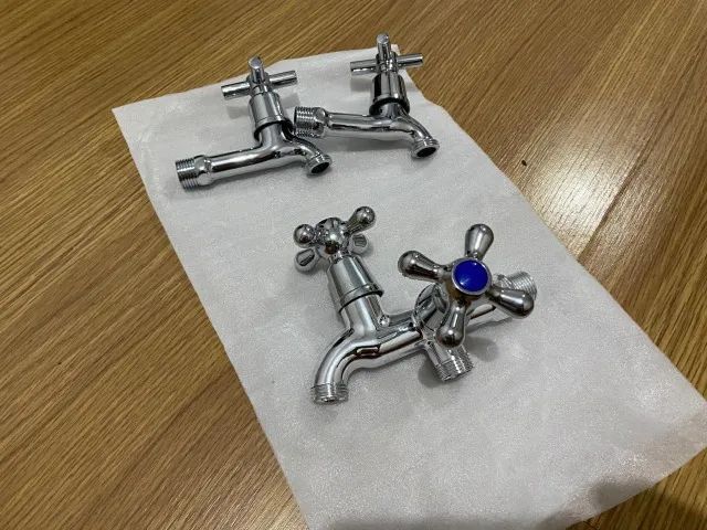 Torneira de água Pia Bacia Refrigerador Único Misturador Bica Dupla Interruptor Duplo para