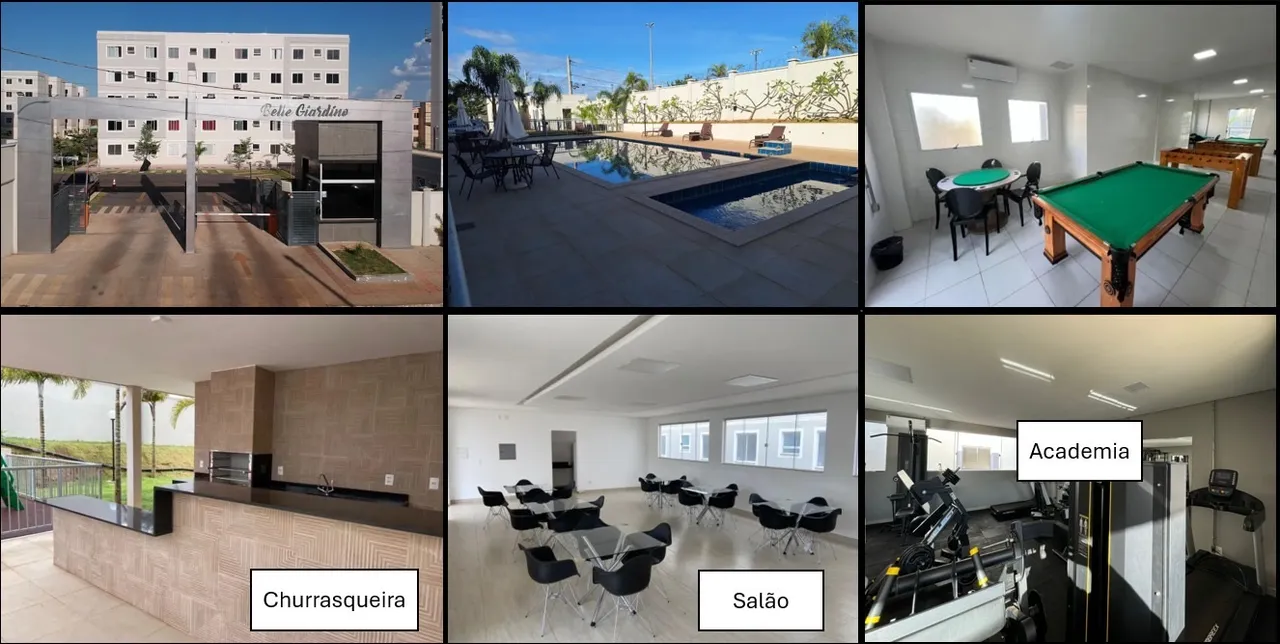 OPORTUNIDADE! Apartamento à Venda - Condomínio Belle Giardino-Cidade Jardins-Valparaíso/GO