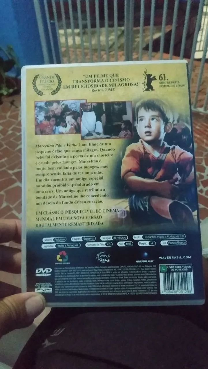DVD original Marcelino pão e vinho ótimo estado.  - Foto 3