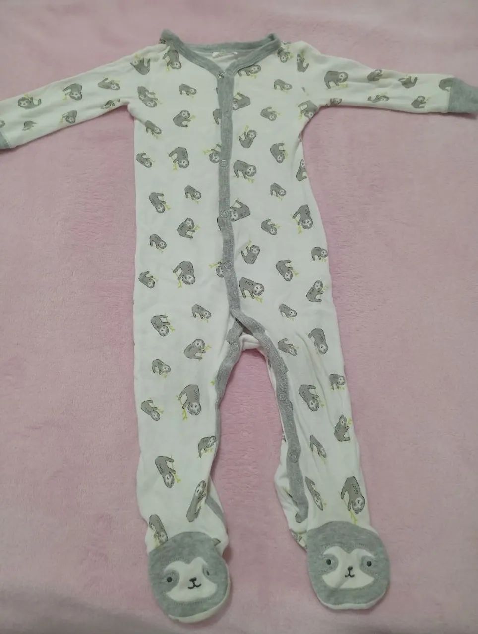 Macacão de Bebê com Pezinho Unissex 