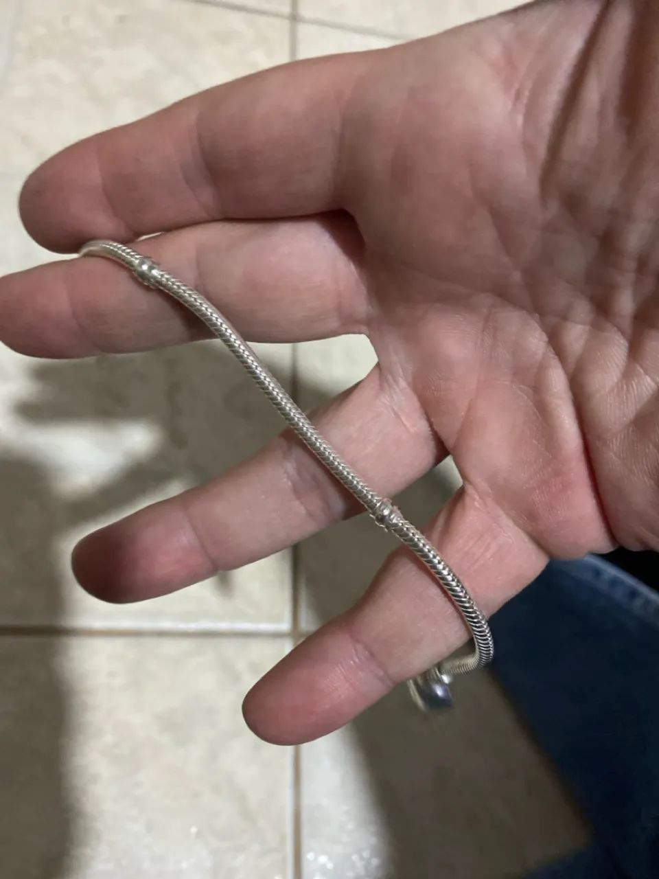 Pulseira prata 925 maleável pandora  - Foto 4