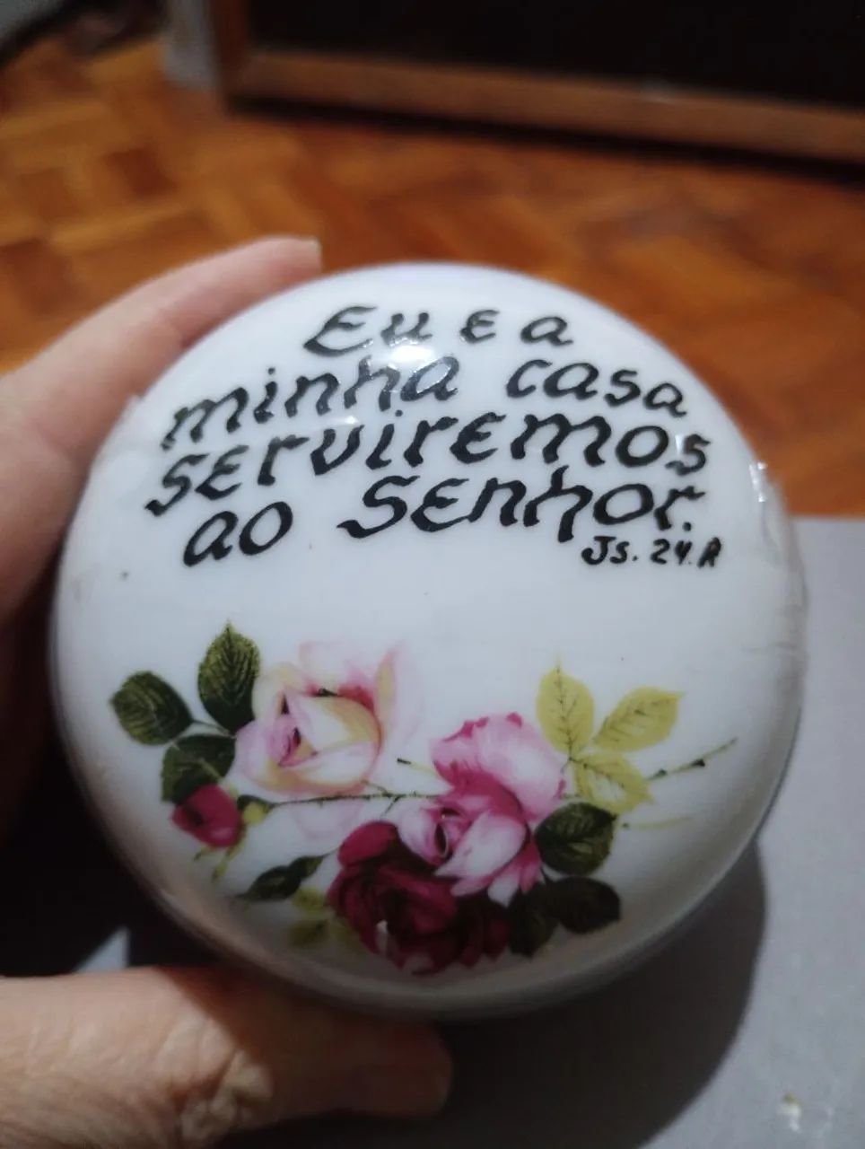 Porta jóia com Citação Bíblica