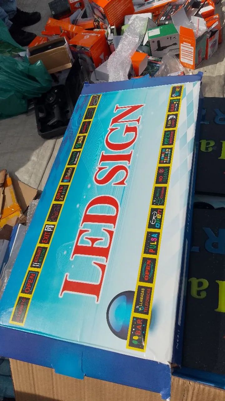 Letreiro Luminoso Hair Aberto salão de beleza - Foto 4