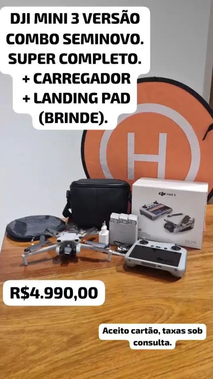 Drone DJI MINI 3 VERSÃO COMBO.64297979185409120