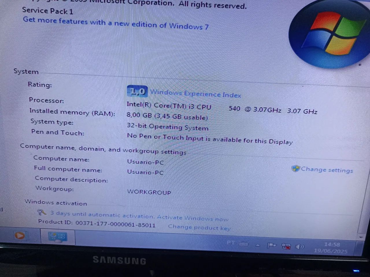 Computador Desktop - Ideal para escritório 64739261775235122