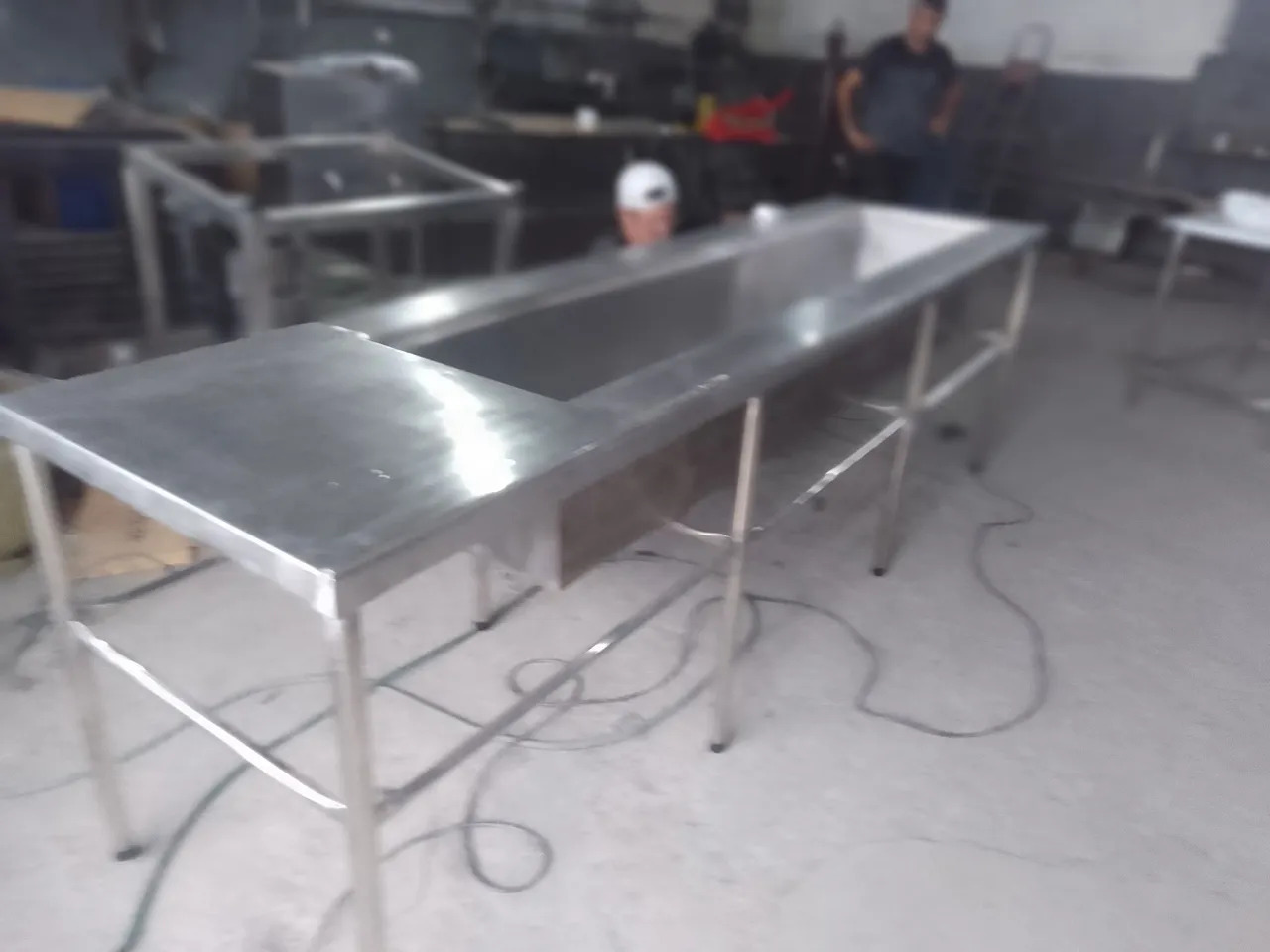 Pia industrial para desc carnes 