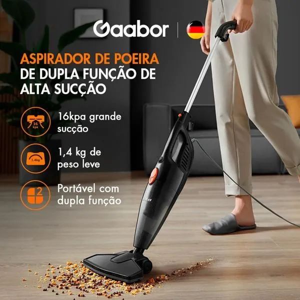 Aspirador de Pó Gaabor Smart Sweep Vertical  2x1 1000W 220v - Foto 6