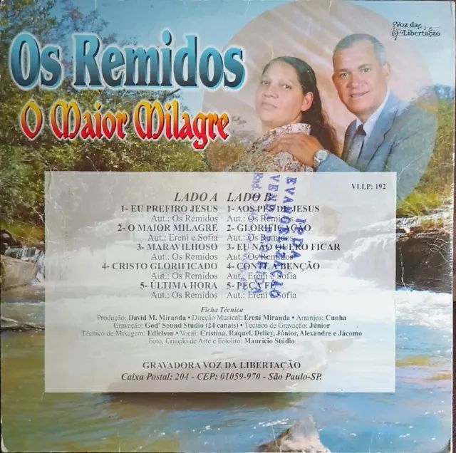 Lp Disco de Vinil Gospel Evangélico Os Remidos - O Maior Milagre - Foto 2