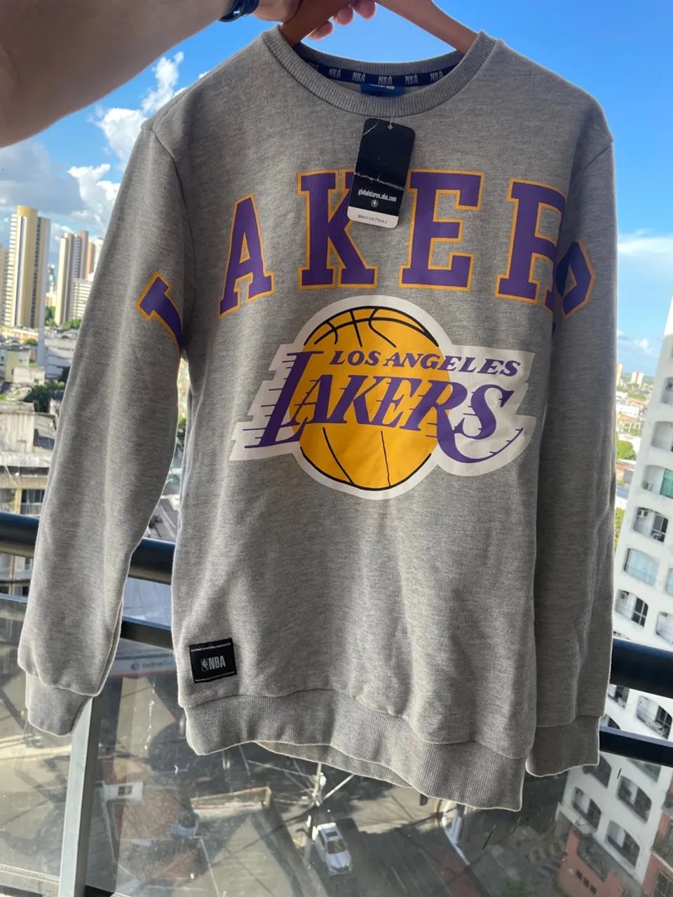 Moletom NBA Lakers Cinza - Conforto e Estilo! - Foto 2