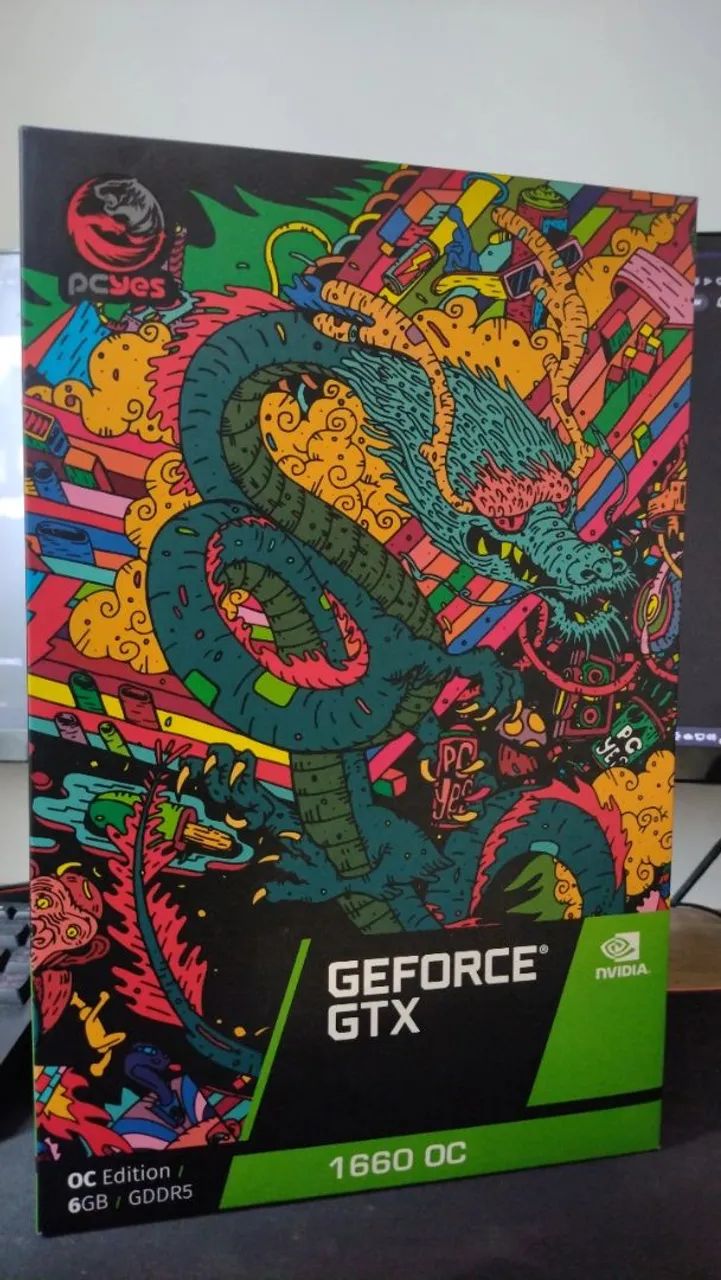Placa de Vídeo GeForce GTX 1660 OC 6GB GDDR5