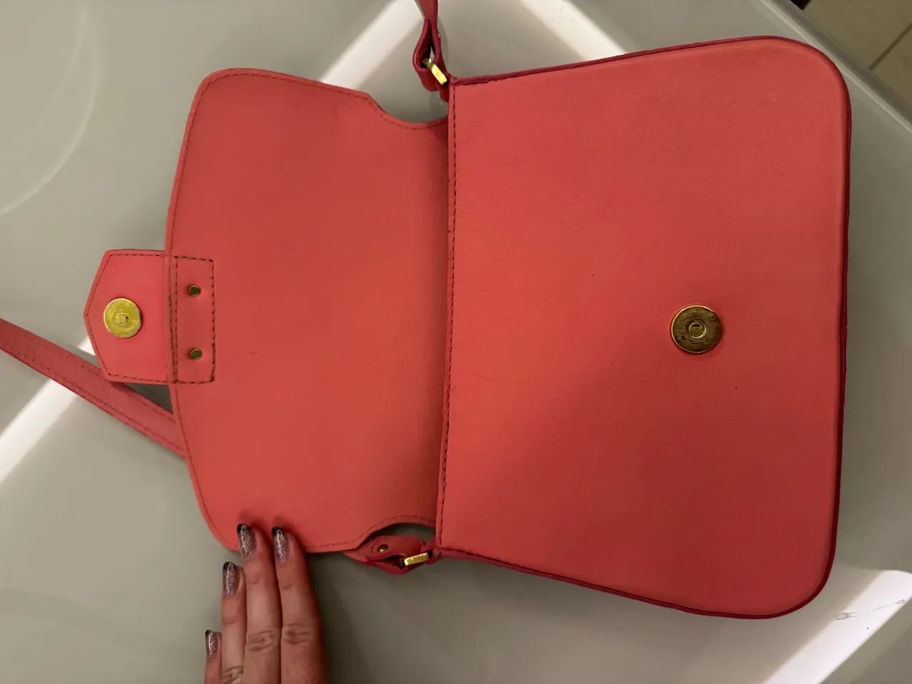 Bolsa de Ombro Original Rosa Blush Raphael Booz - Foto 3