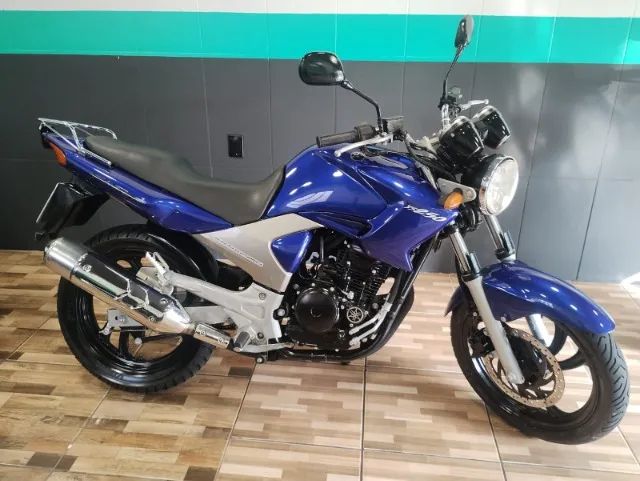 Fazer 250 2008 Azul Impecável Aceito Troca Parcelo no Cartão de Crédito