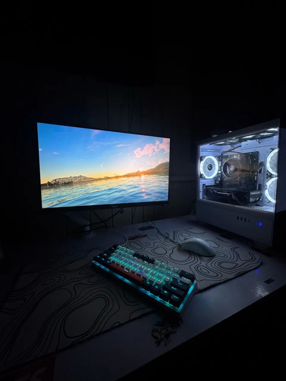 Vendo pc gamer completo, com periféricos, braço articulado, tudo.