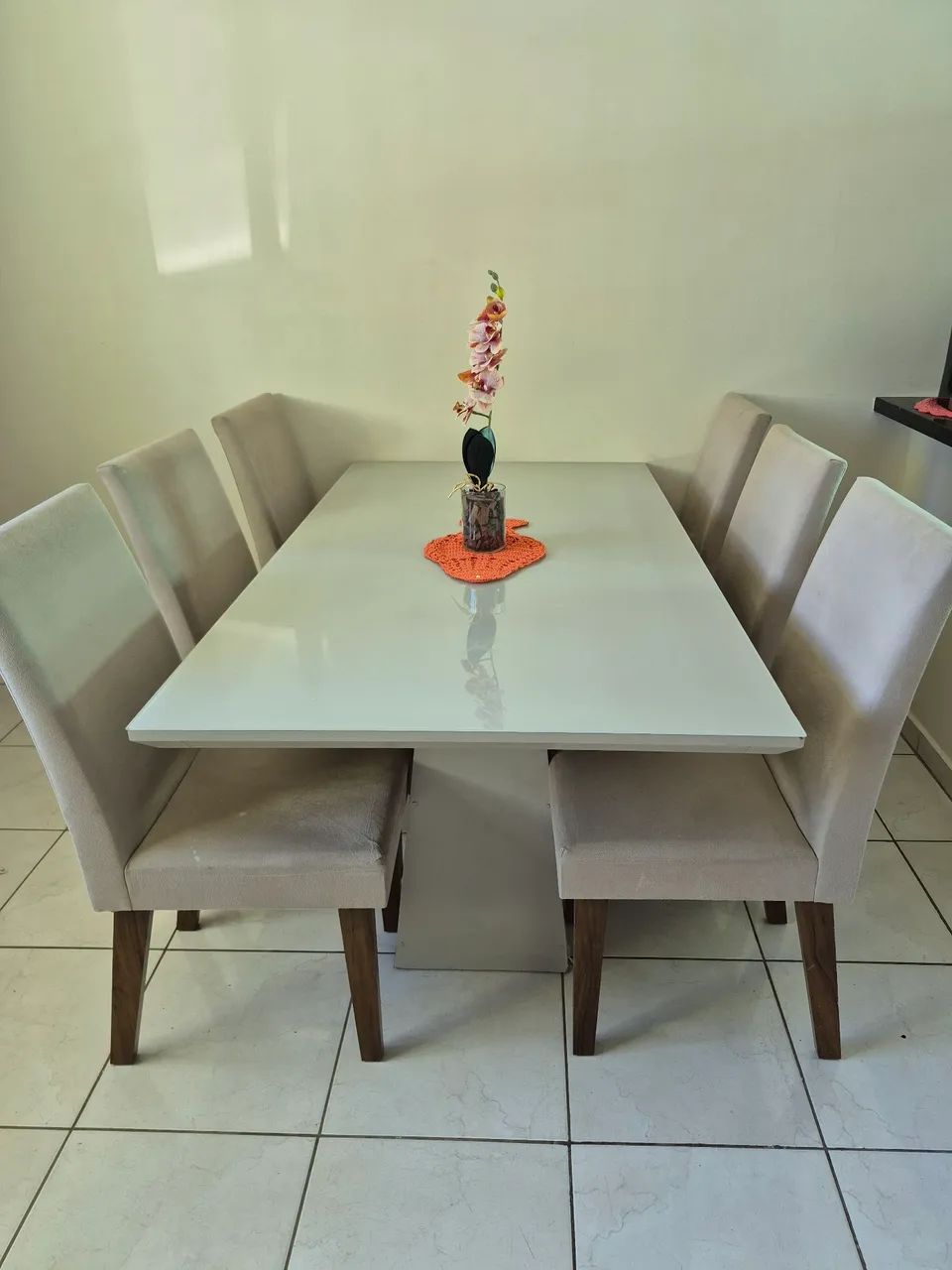 Mesa 6 lugares de vidro