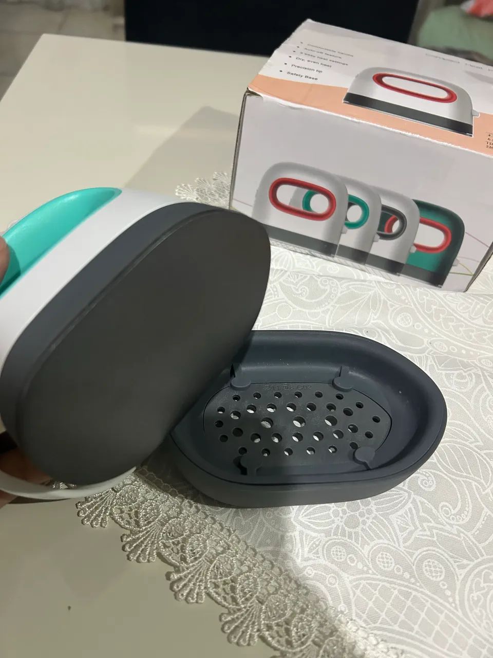 Mini prensa de sublimação portátil  - Foto 4