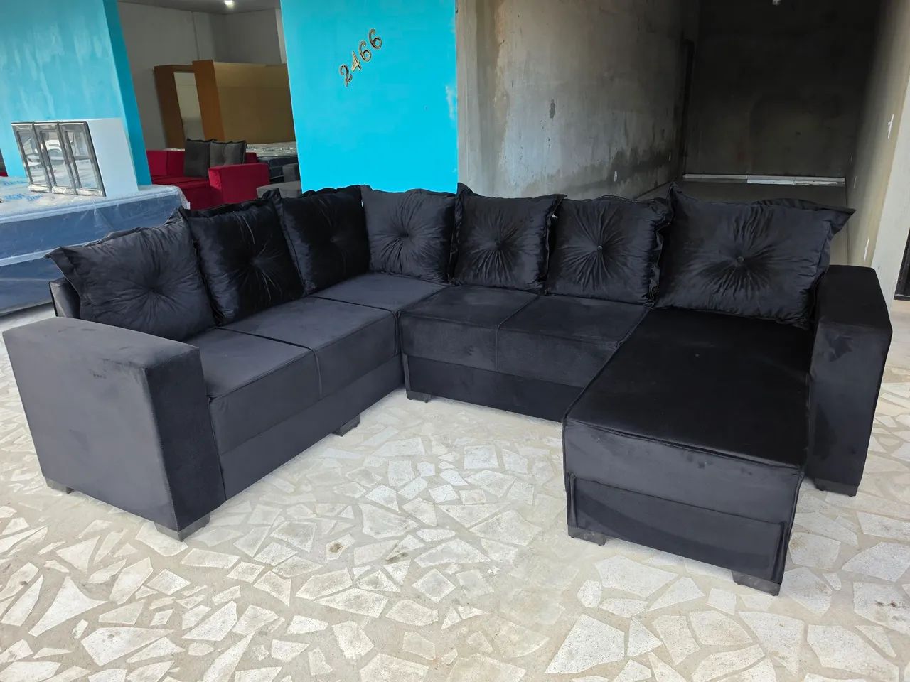 Sofá de canto com chaise novo - Foto 2