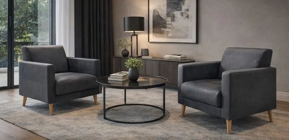 Par de Poltronas Quadradas - Foto 2