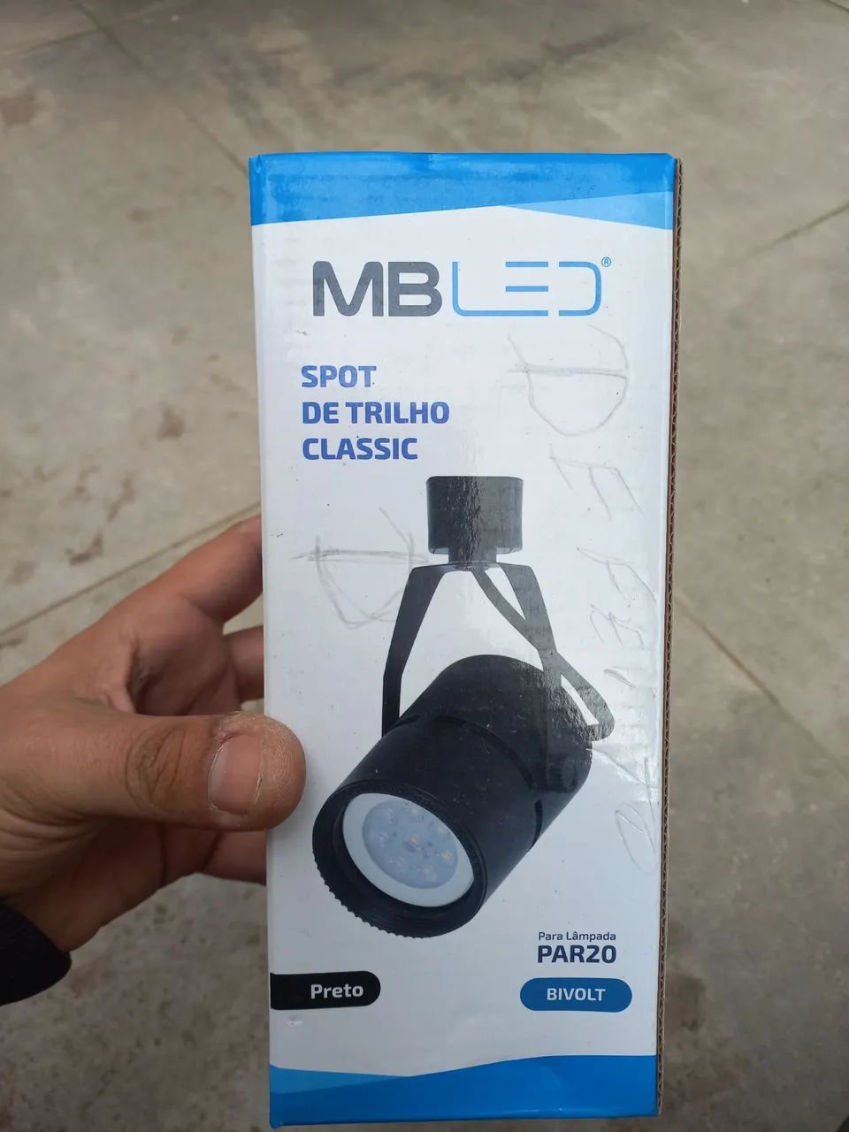 Spot trilho classico preto - Foto 2