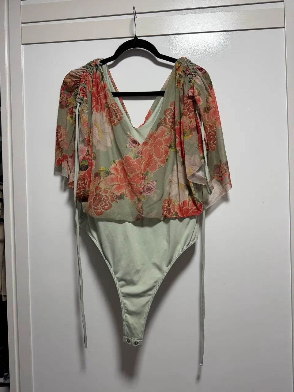 Body estampado na cor verde super elegante  - Foto 2