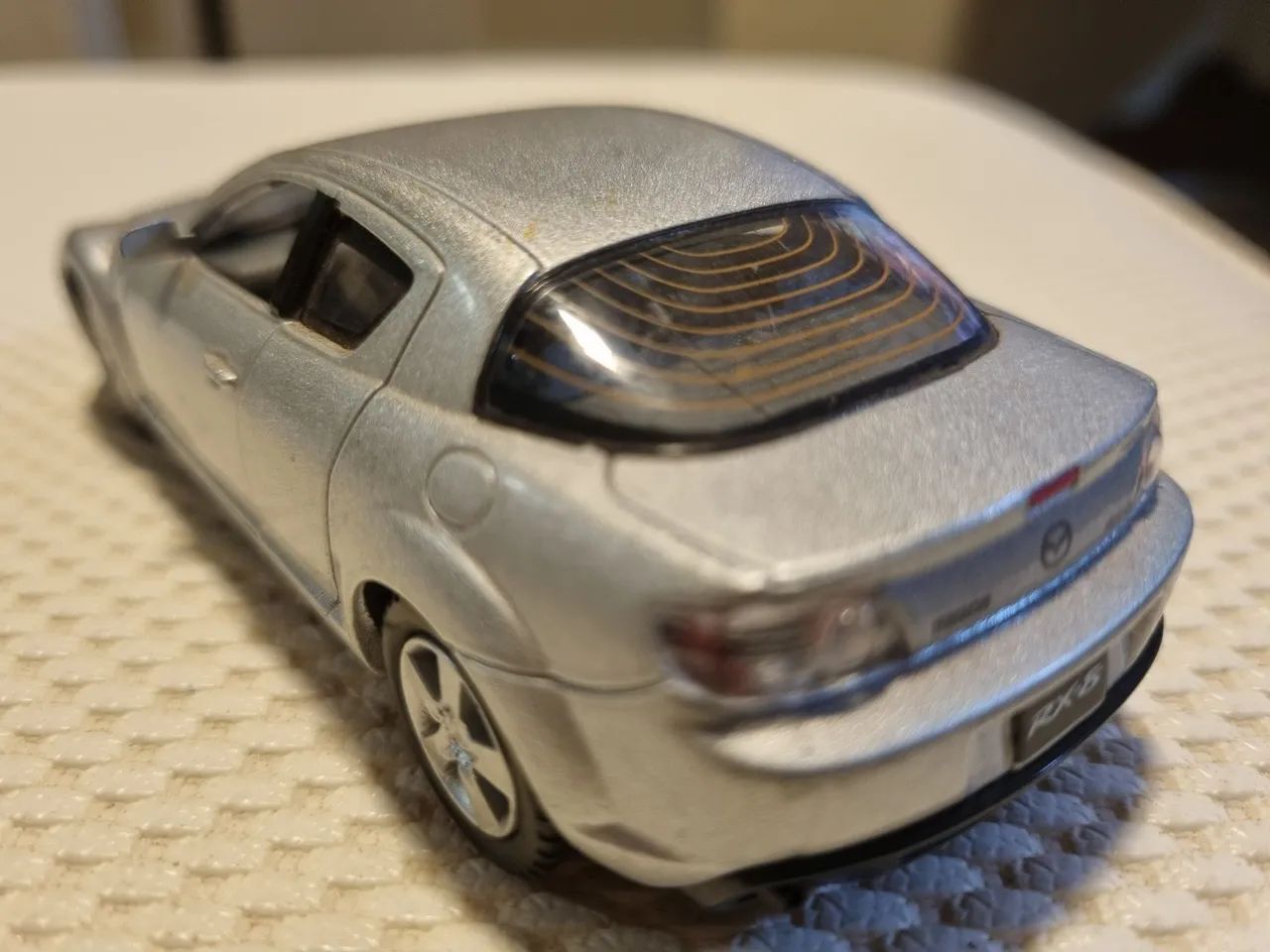 Miniatura Mazda RX-8 Prata Kinsmart Escala 1/38 - Foto 4