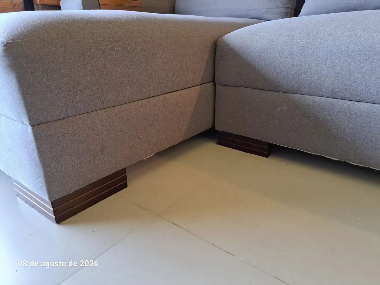Sofá 2,80m linho cinza - Foto 3