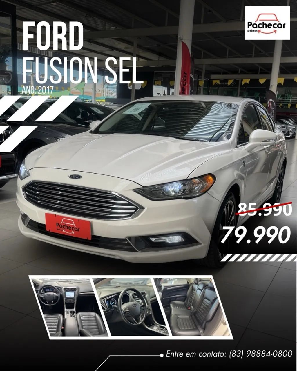 Ford Fusion Fusion SEL 2.0 Ecobo. 16V 248cv Aut. 2017