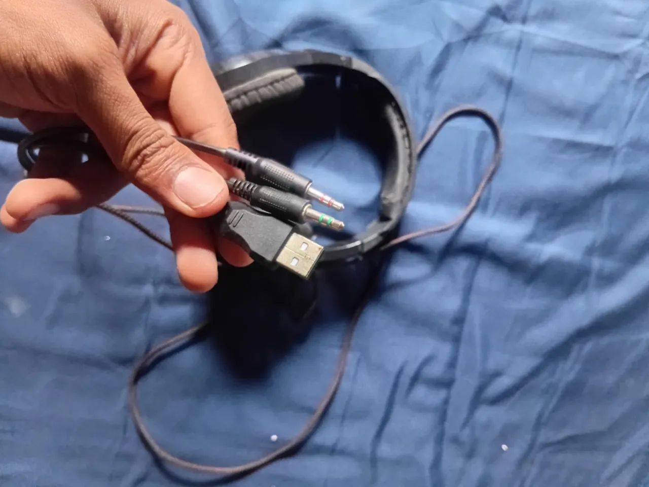 ? Fone Gamer com Microfone - Usado e Funcionando Perfeitamente