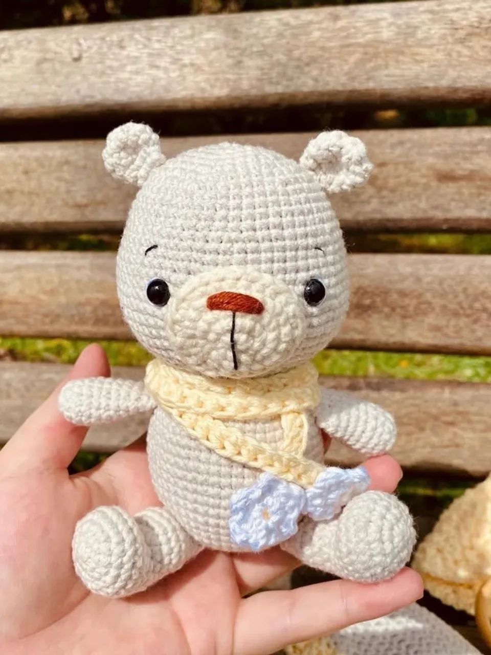 Urso crochê amigurumi 