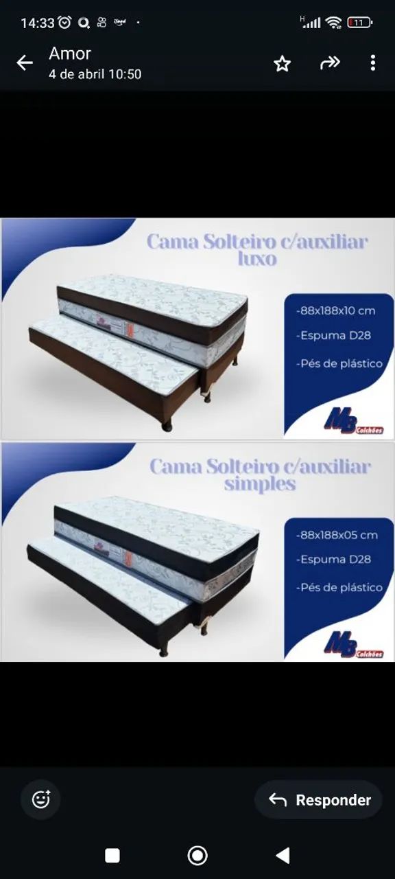 Cama box auxiliar 