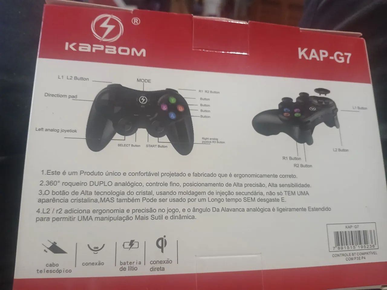 Controle joystick Kap-G7 para celular - Foto 2