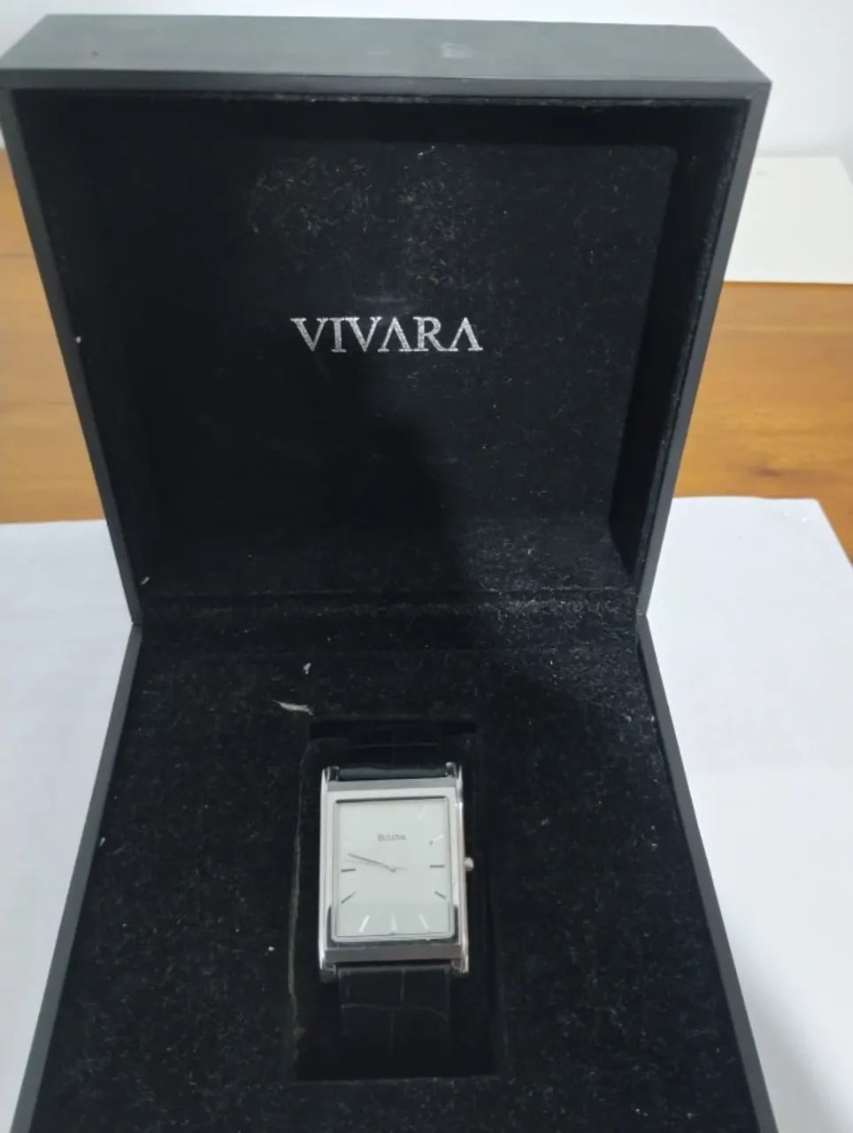 oulovページ Relógio bulova retangular prata aço inox pulseira couro preta