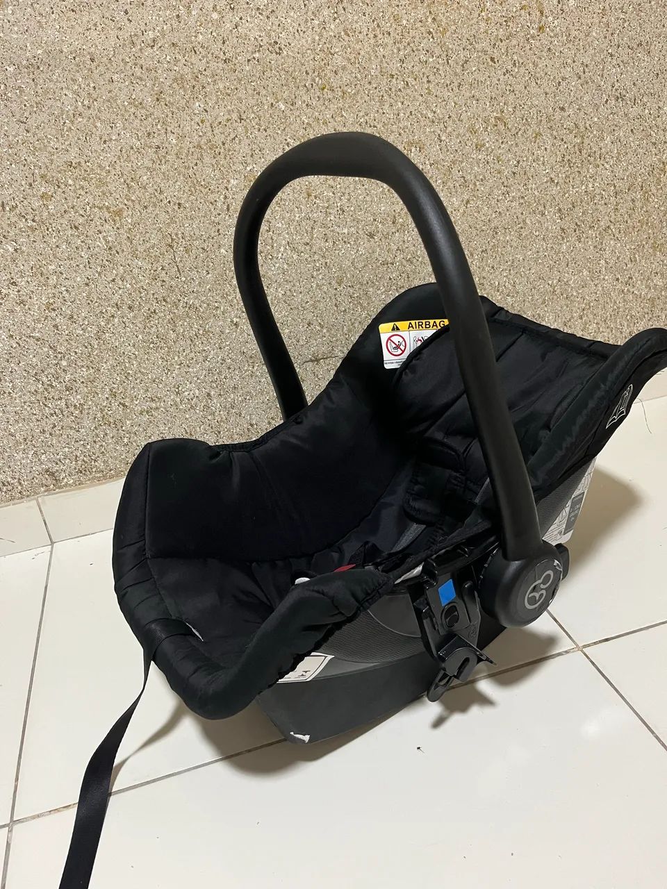 Bebê conforto grid 0 a 13kg Galzerano cor preto - Foto 4