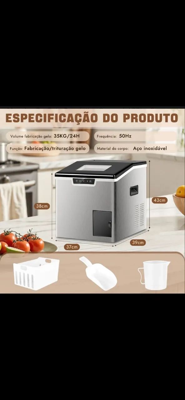 Máquina de gelo 35 kilos  - Foto 2