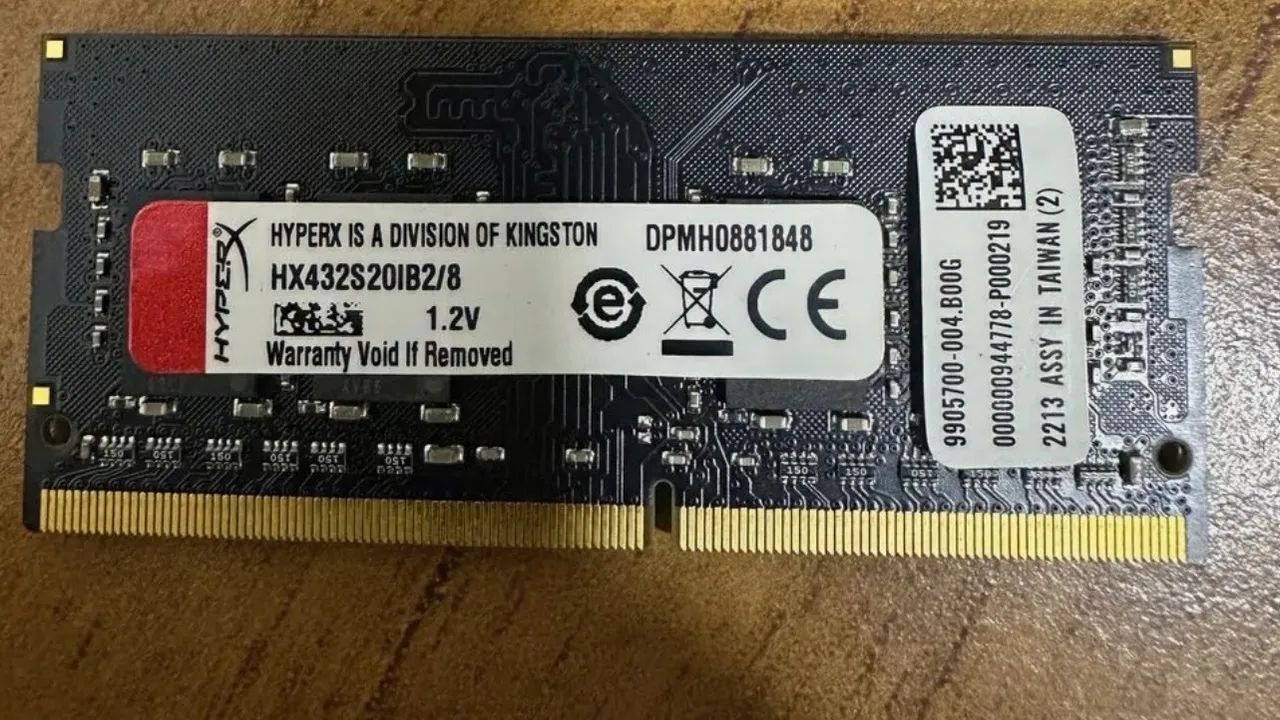 Memória RAM para Notebook 8G DDR4 HYPERX