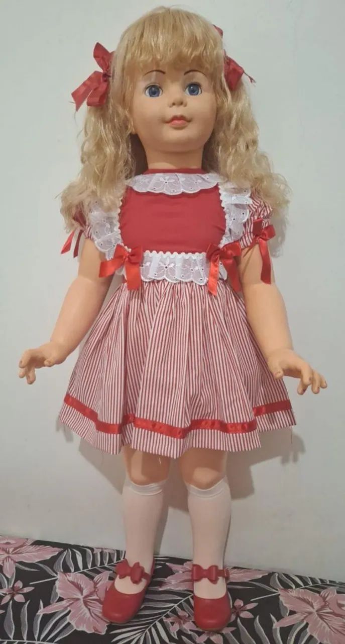 Boneca amiguinha da estrela com vestido listrado - Foto 2