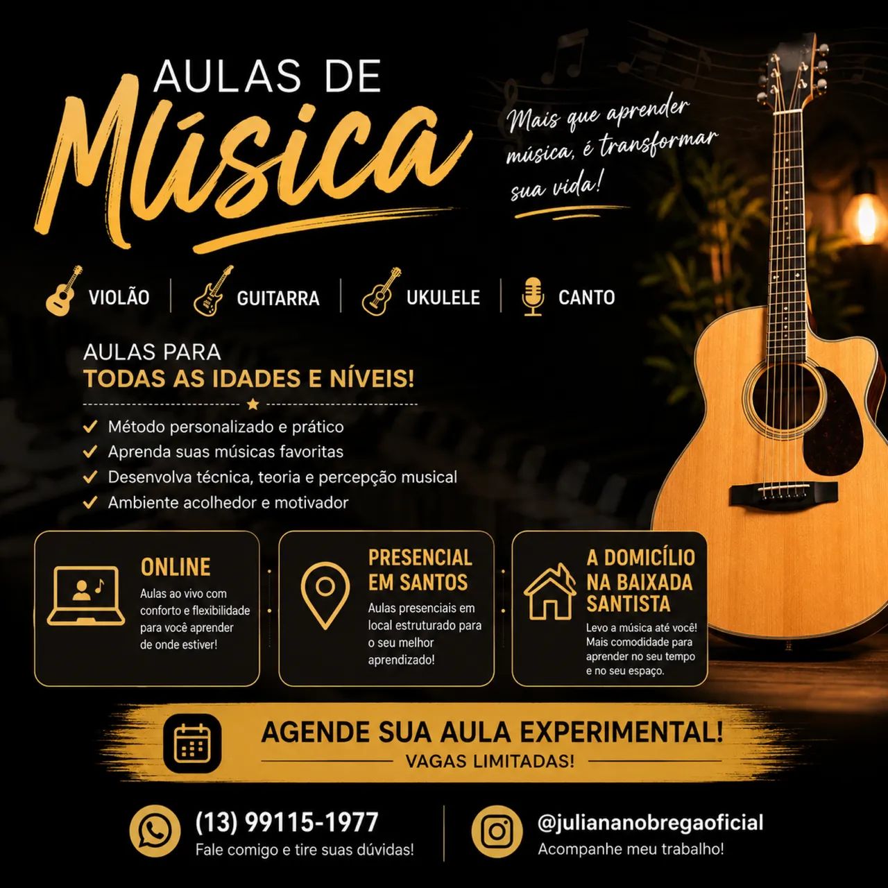 Aulas de música 