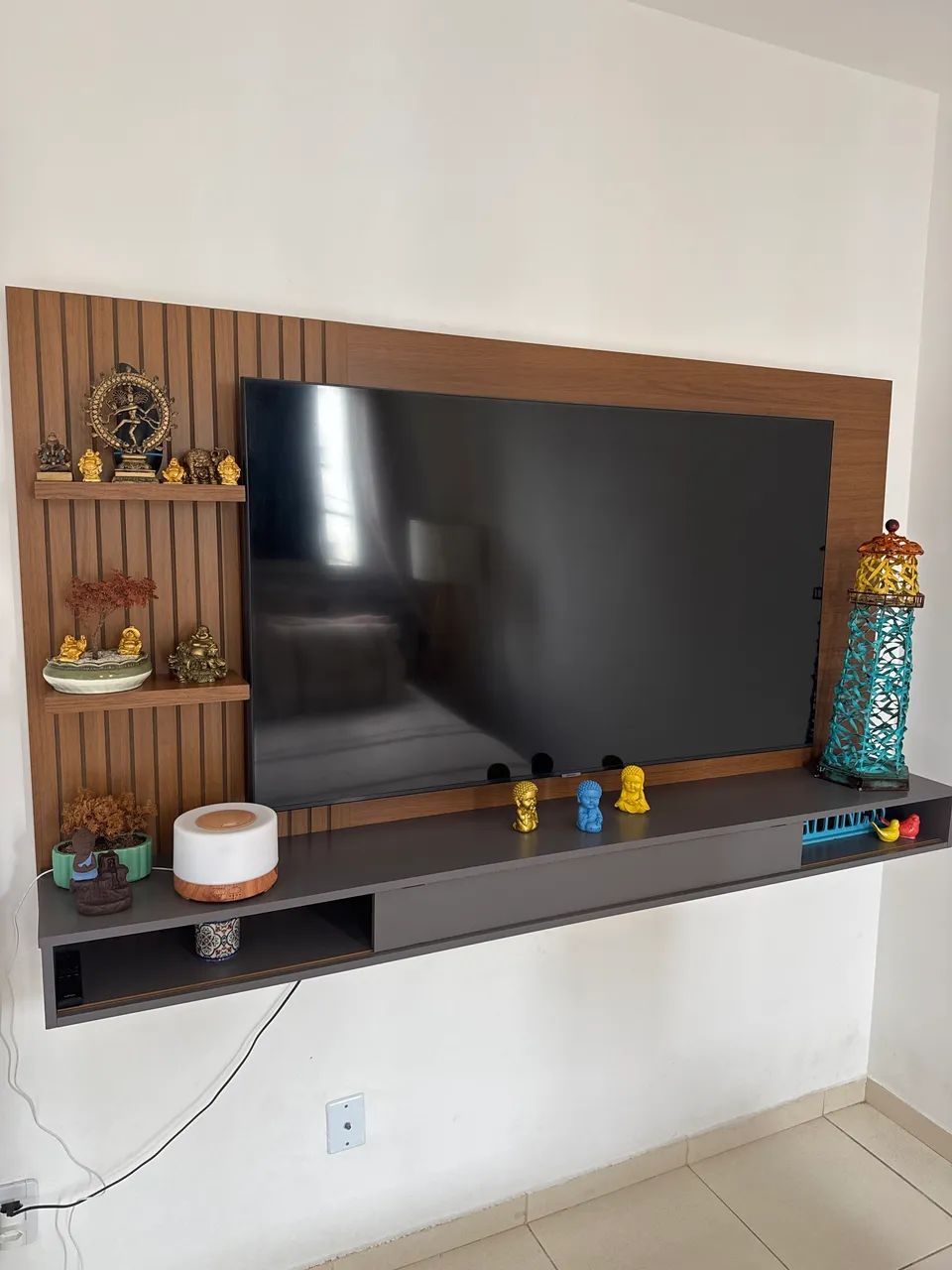 Painel Ripado para tv de até 65 polegadas 