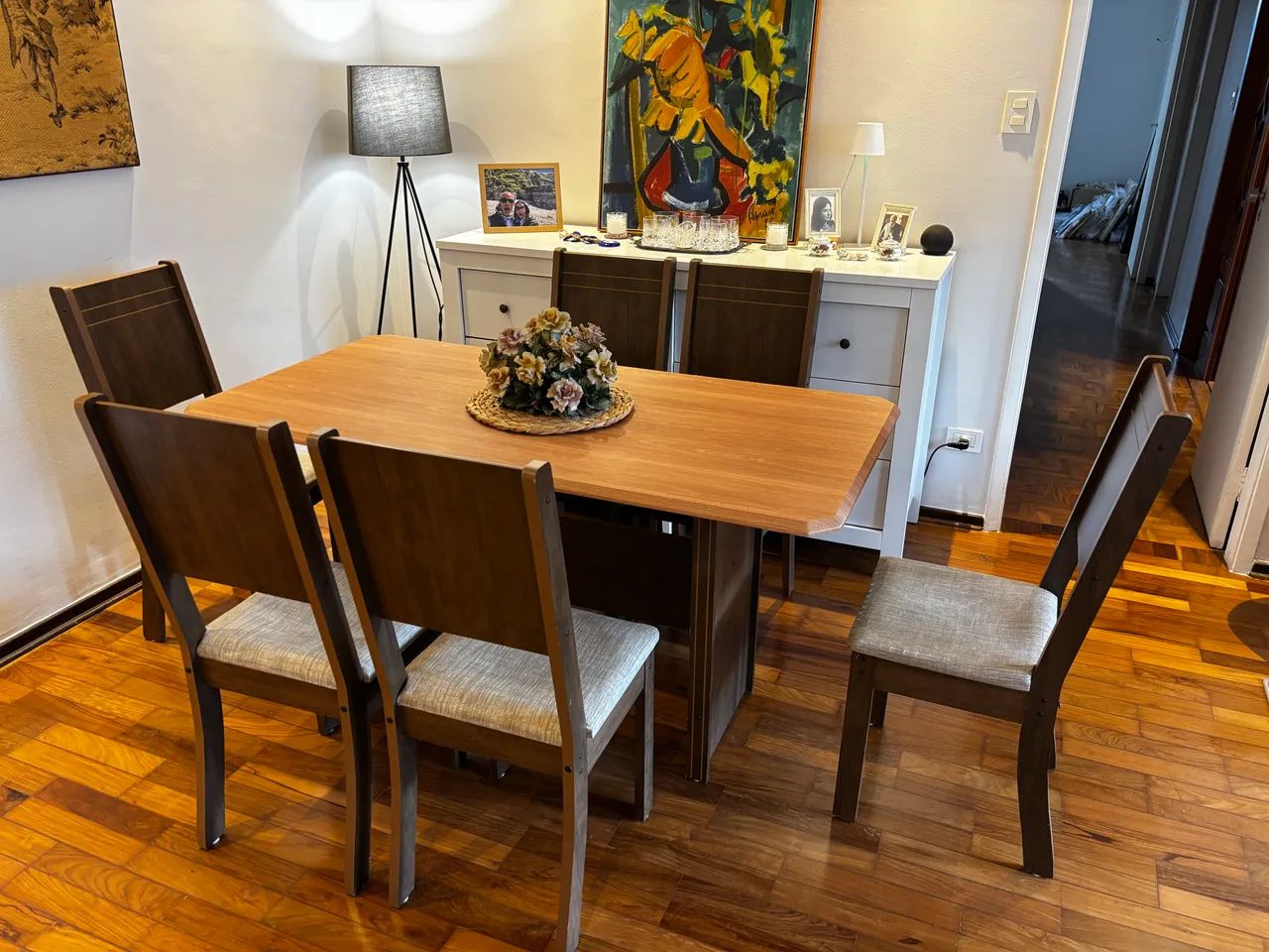 Mesa de jantar com 6 cadeiras bom preço - Foto 5