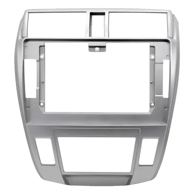 Moldura Multimídia Honda City 2008 a 2013 Ar Digital Prata 10 Polegadas